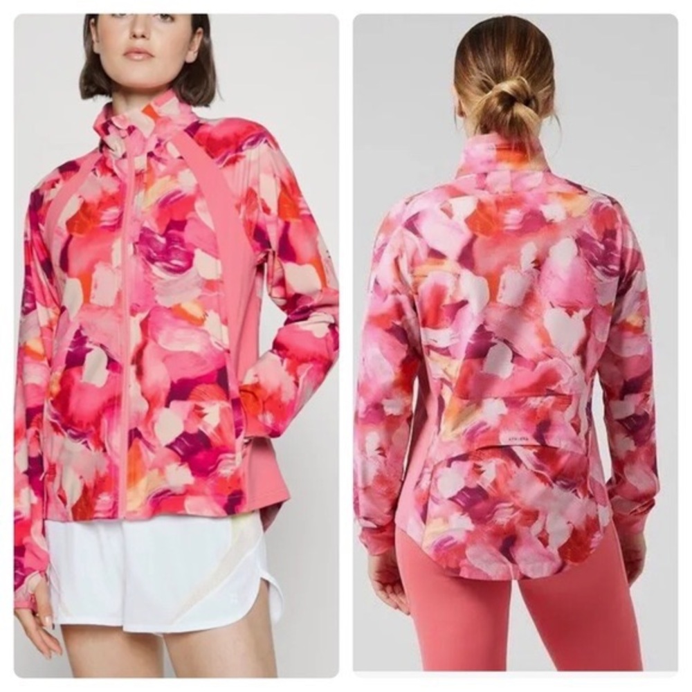 Athleta Run With It Jacket (Floral) XL Tall